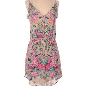 Rory Beca Floral Spaghetti Strap Mini Dress Size XS
